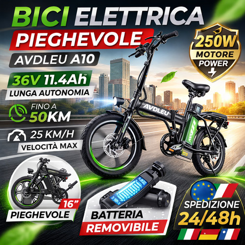Bici pieghevole city bike - pieghevole,